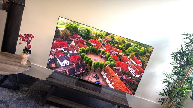 TCL QM9K sitting on a table