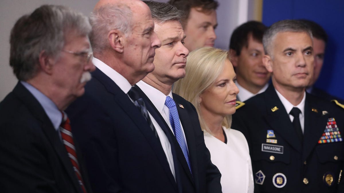 Top National Security Officials Join Sarah Sanders At White House Press Briefing