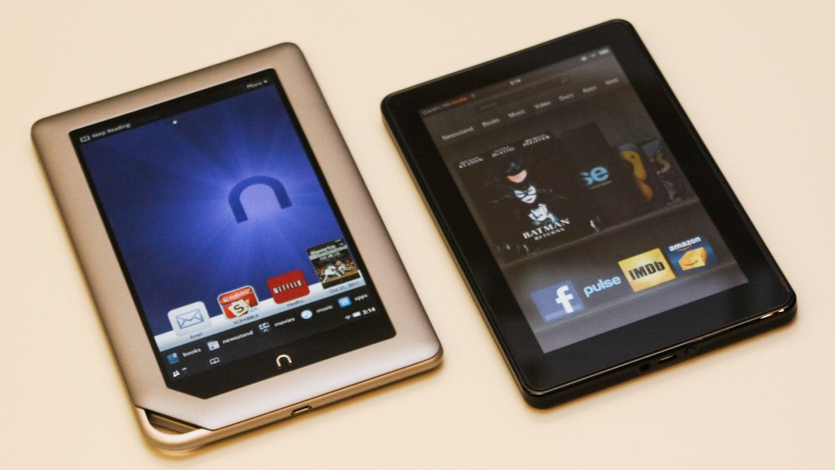 Amazon Kindle Fire and Nook Tablet