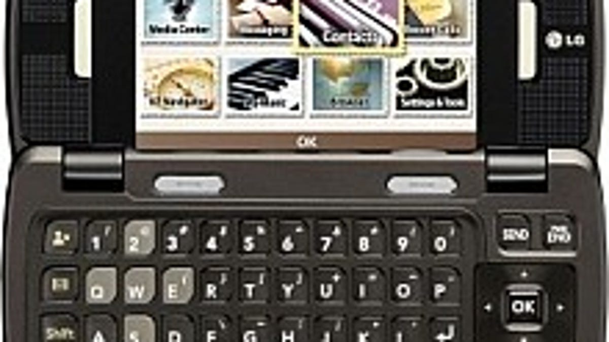 LG EnV Touch, opened