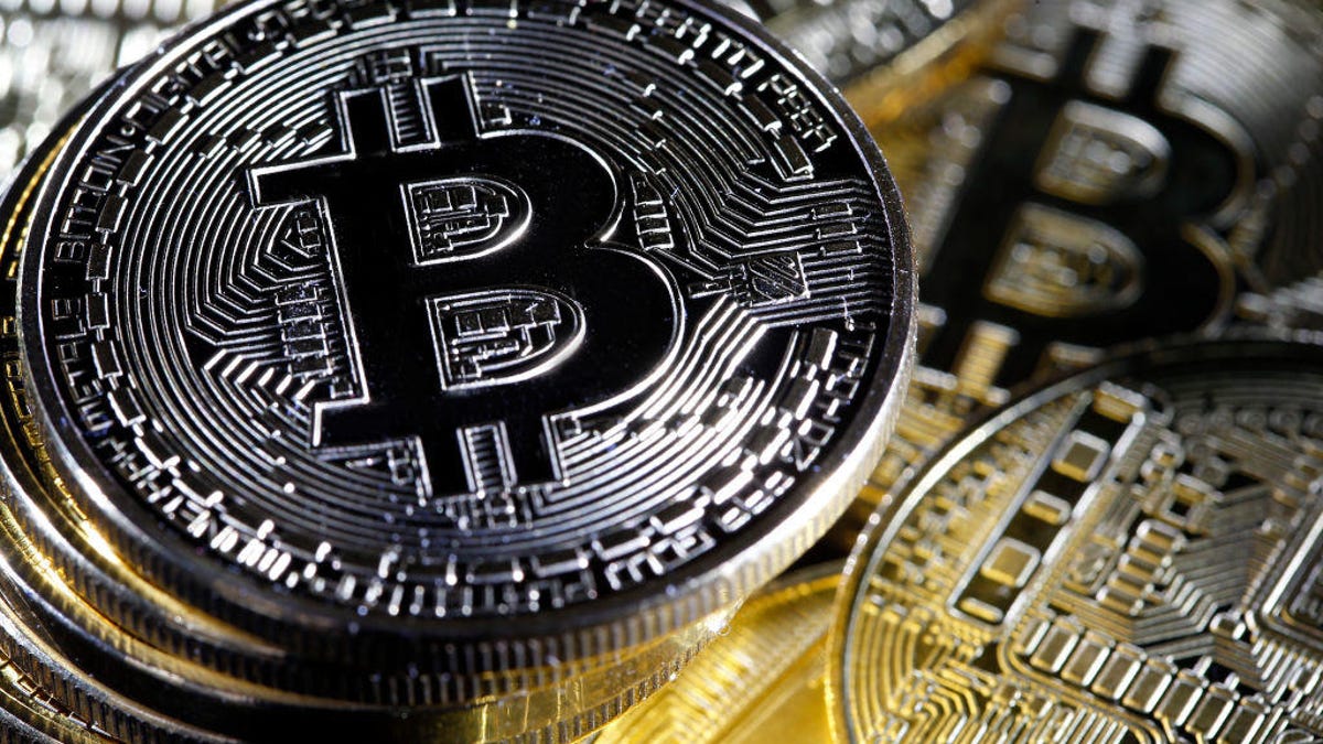 Bitcoin Cryptocurrency Value Goes Down : Illustration