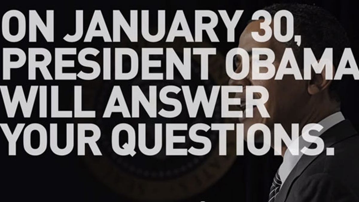 The administration used a YouTube video to tout President Barack Obama's upcoming Google+ discussion with members of the public.
