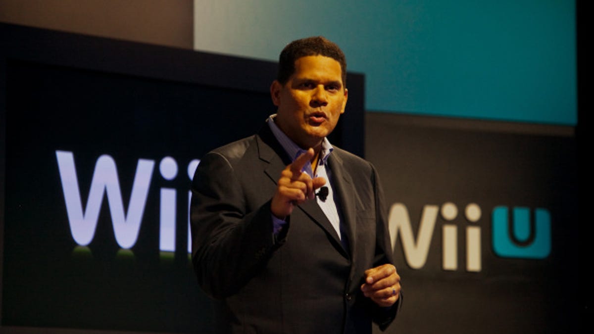 Nintendo of America president Reggie Fils-Aime talking Wii U in 2012.