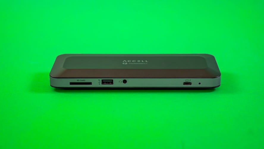 Accell Thunderbolt 4 Docking Station on a green background.