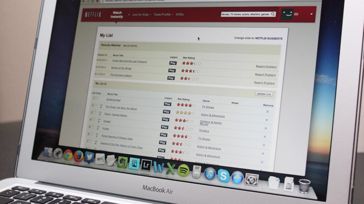 Netflix My List, manual order