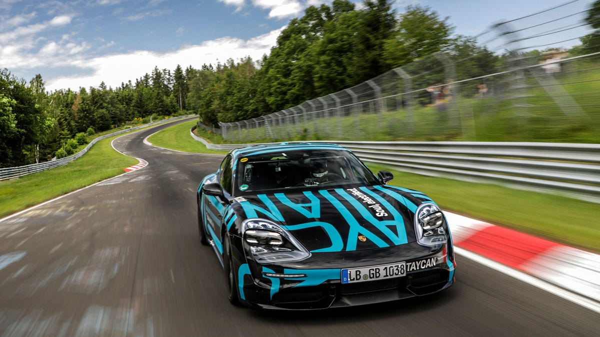 Porsche Taycan at Nürburgring