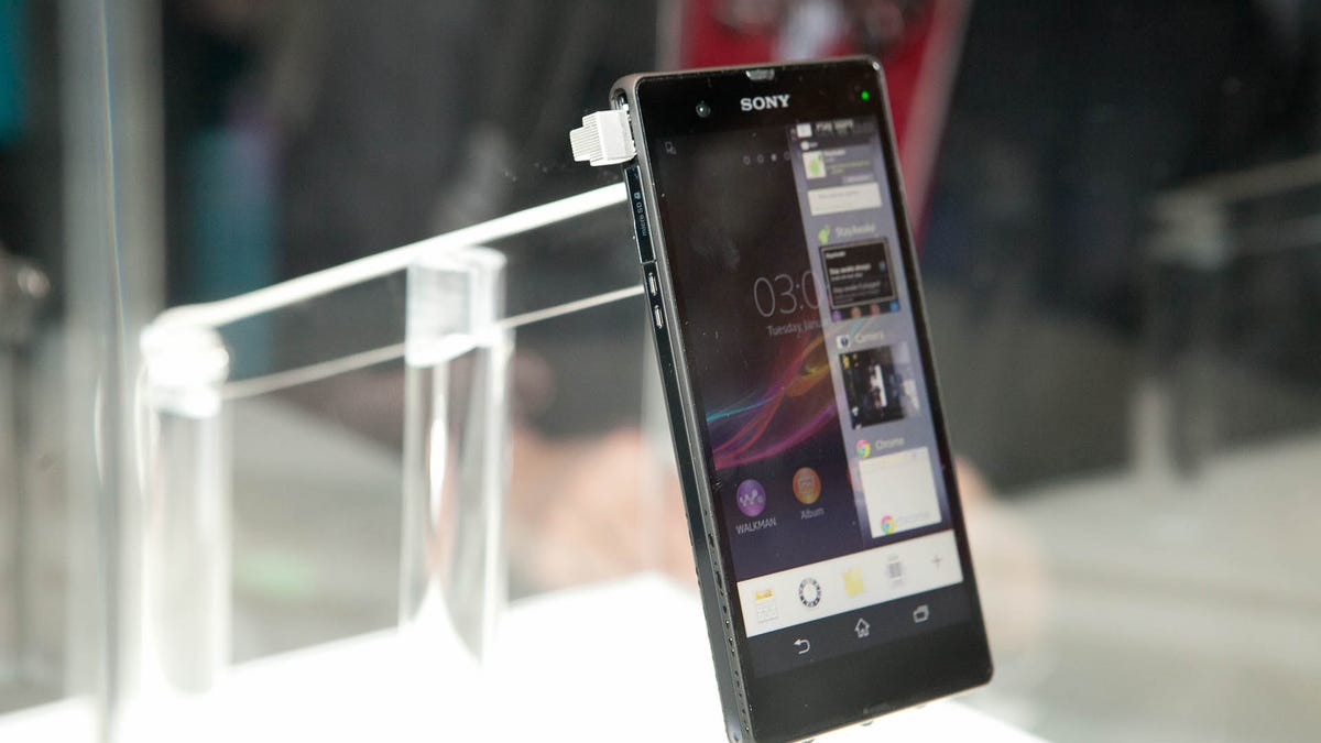Sony Experia Z at CES 2013