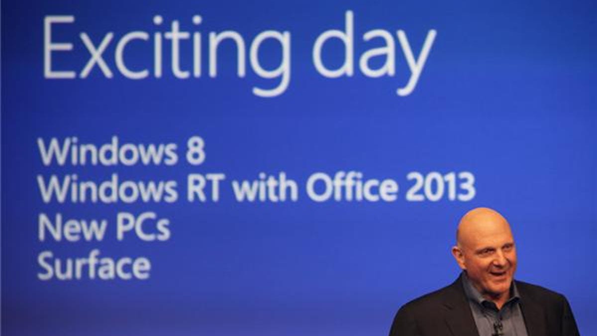 Ballmer plays up Windows 8.