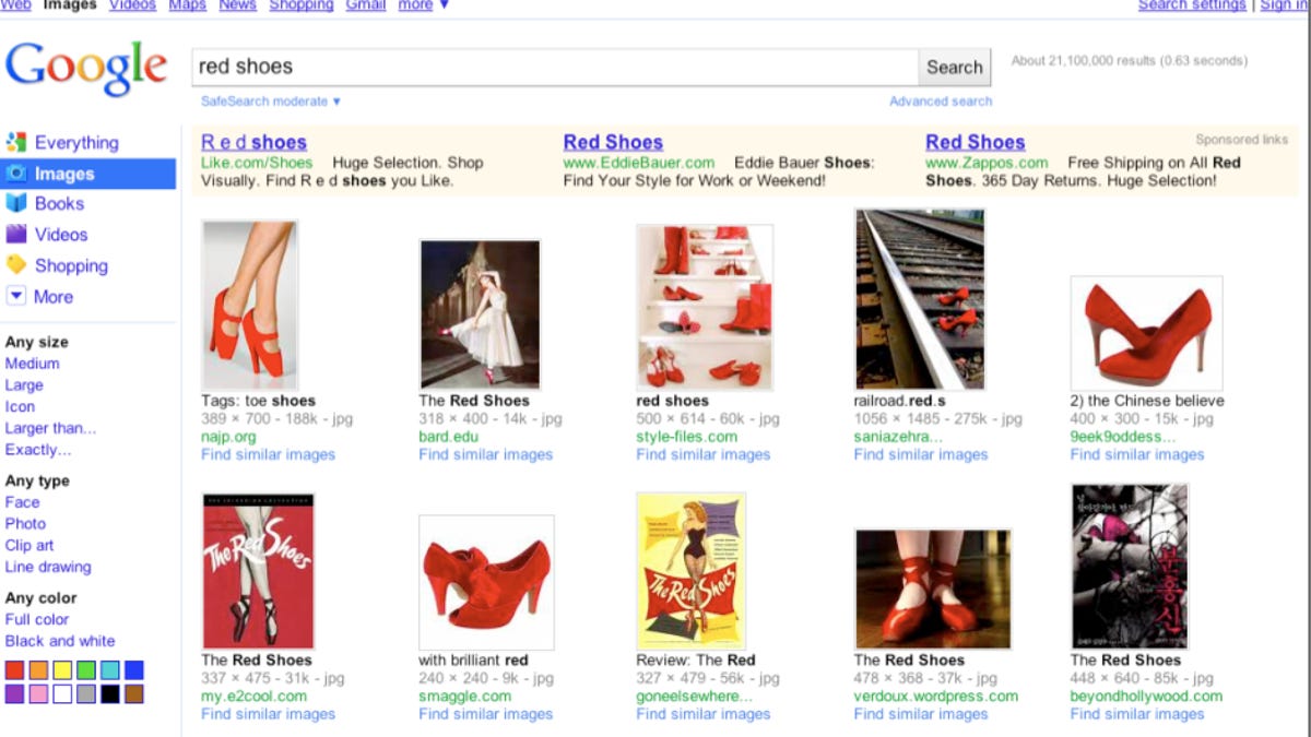 Google new search results page