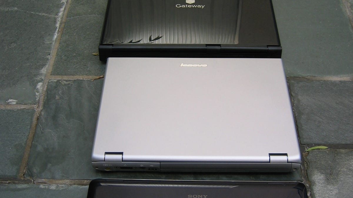 Five laptops that cost $1,000 or less.