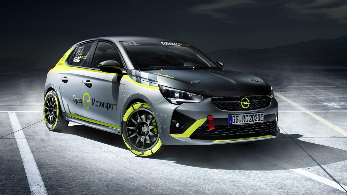 Opel Corsa-e electric rally car