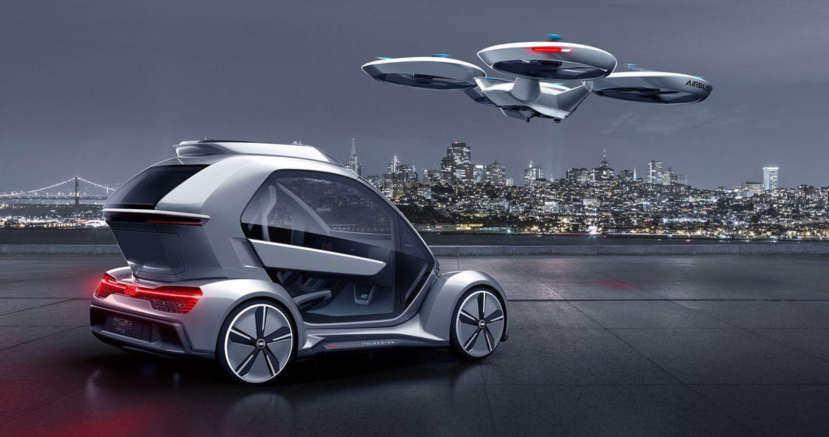 Audi and Airbus drone taxi concept
