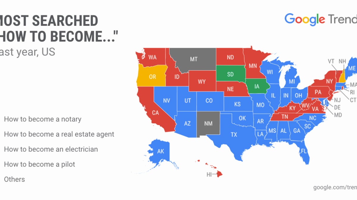 Google top job searches great resignation