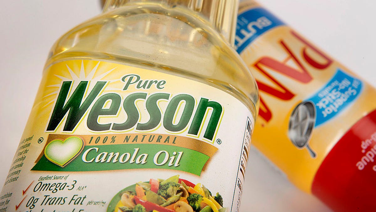 Bottle of Wesson Oil