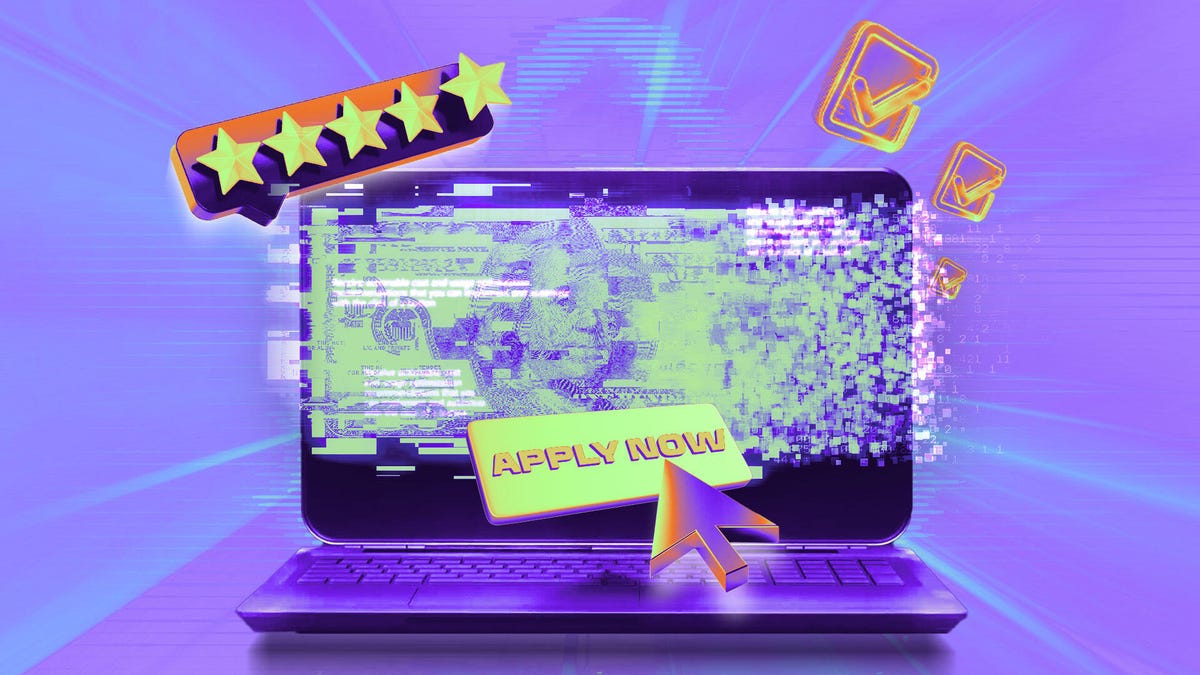Laptop on purple background