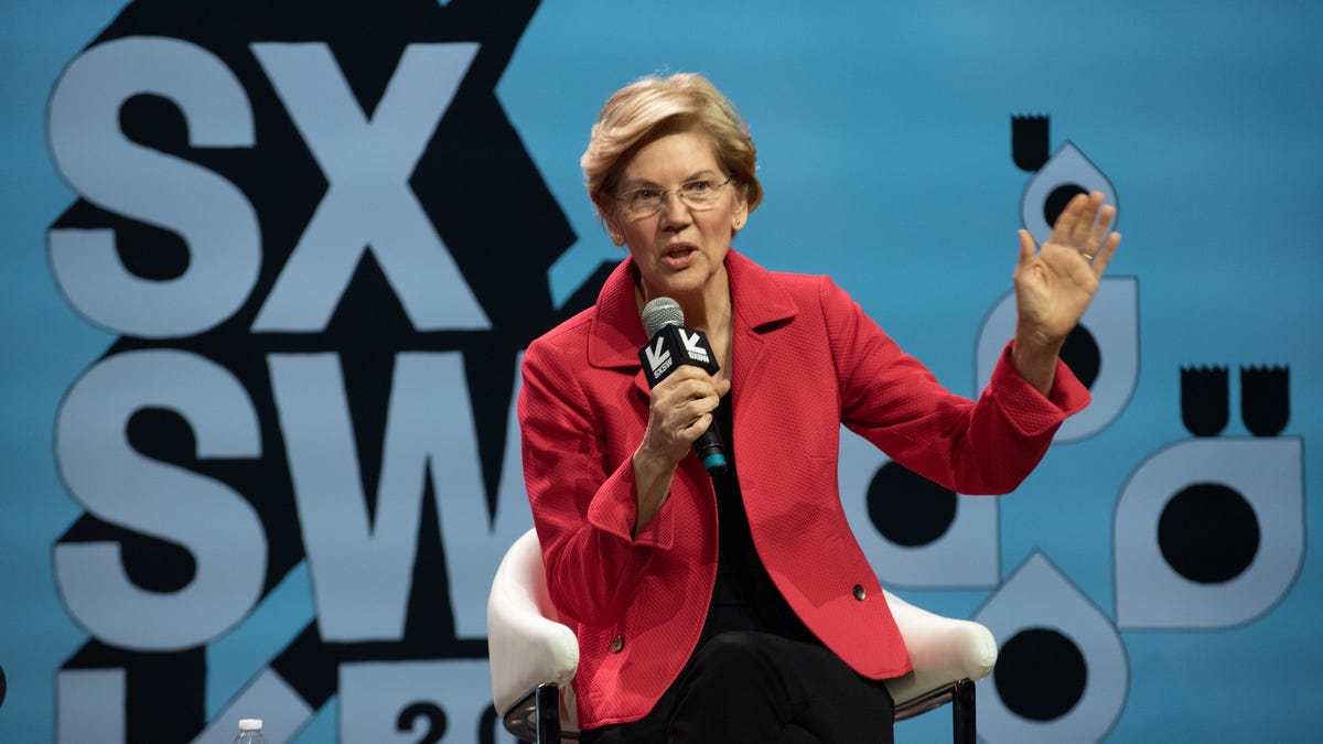 Elizabeth Warren is interviewed live on stage on March 9 during the 2019 SXSW Conference and Festival in Austin, Texas.