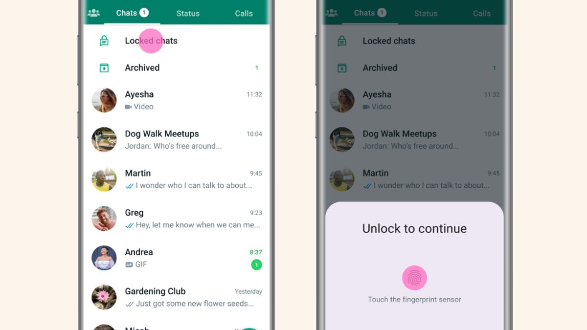 WhatsApp Chat Lock feature