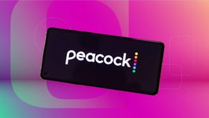 peacock logo on a phone