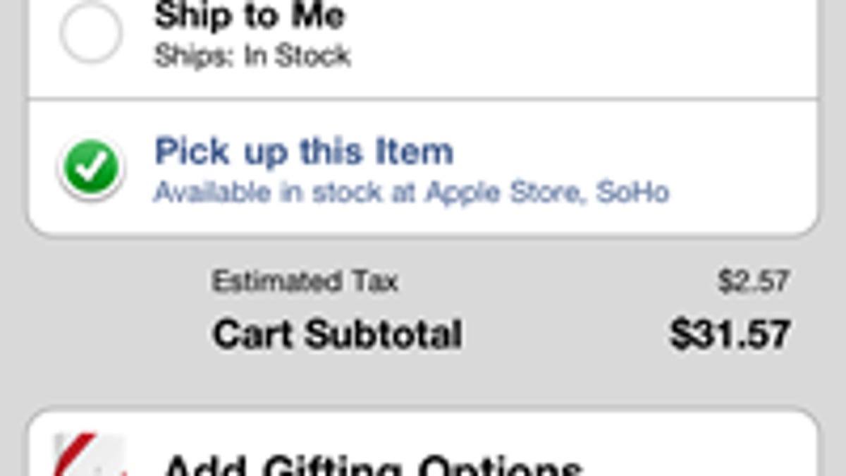 You can now order Apple items online and pick them up at the closest store.