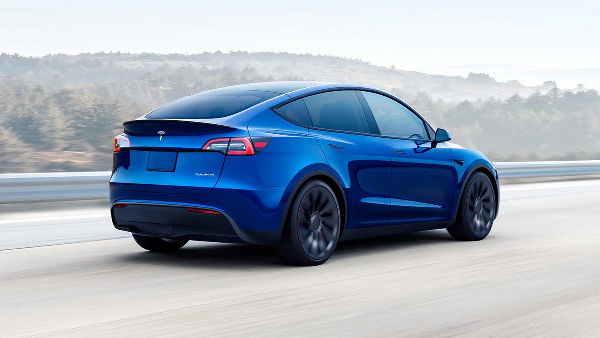 Tesla Model Y - rear three-quarter view