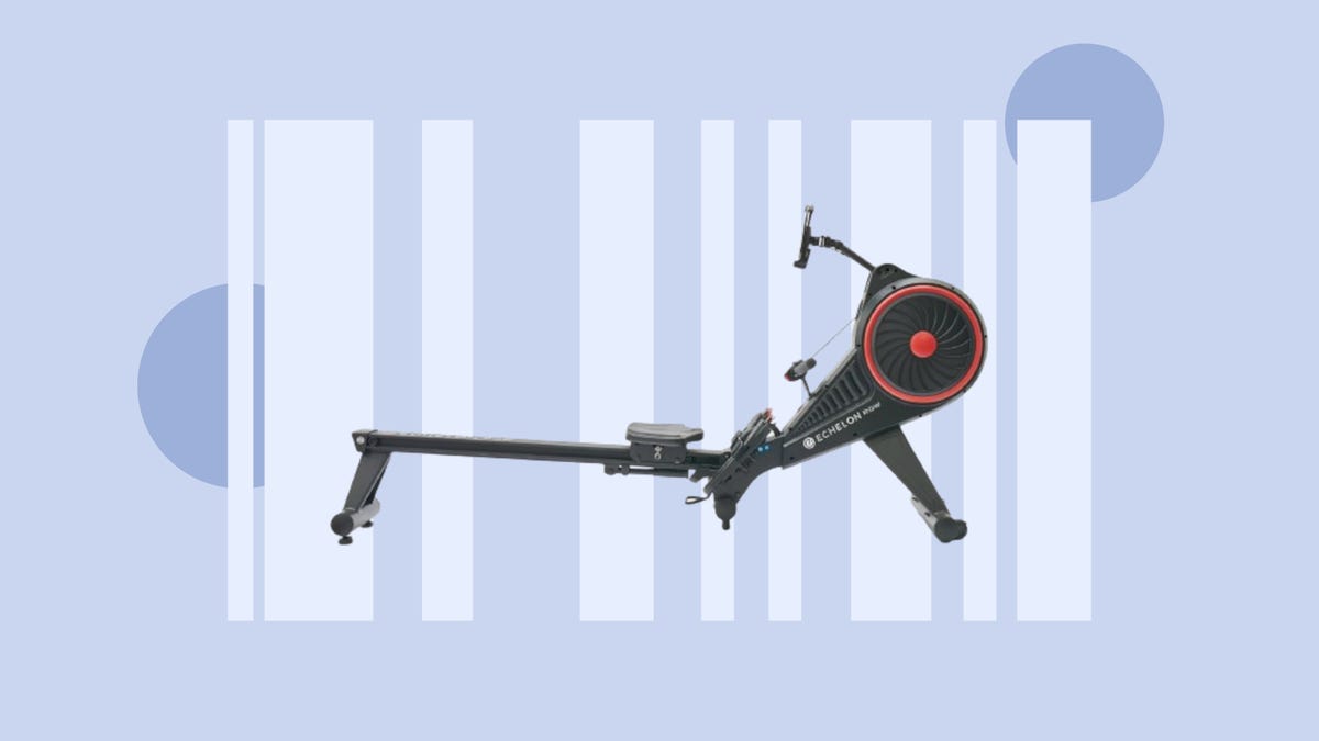 The Echelon Row is displayed against a gray-periwinkle background.