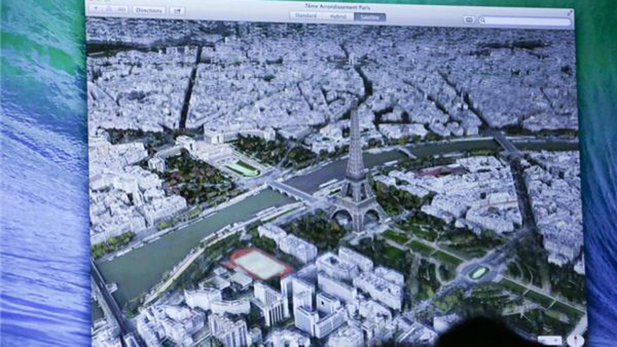 Apple's Maps on OS X Mavericks.