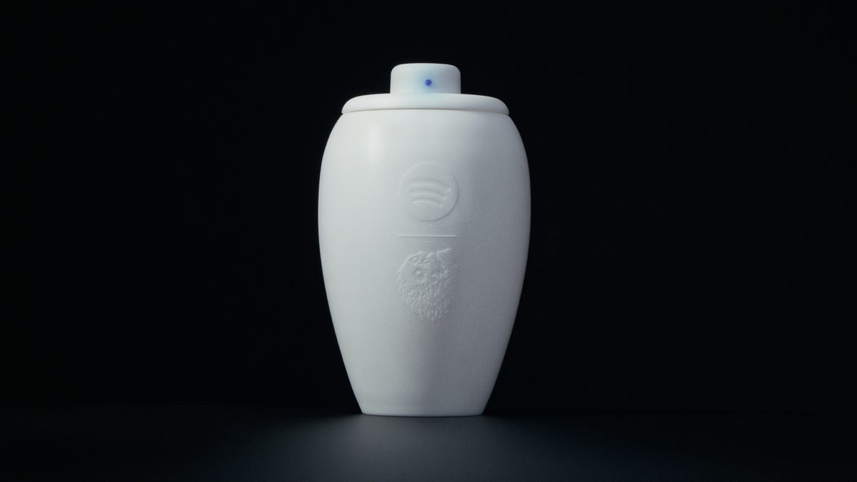 Spotify Liquid Death urn