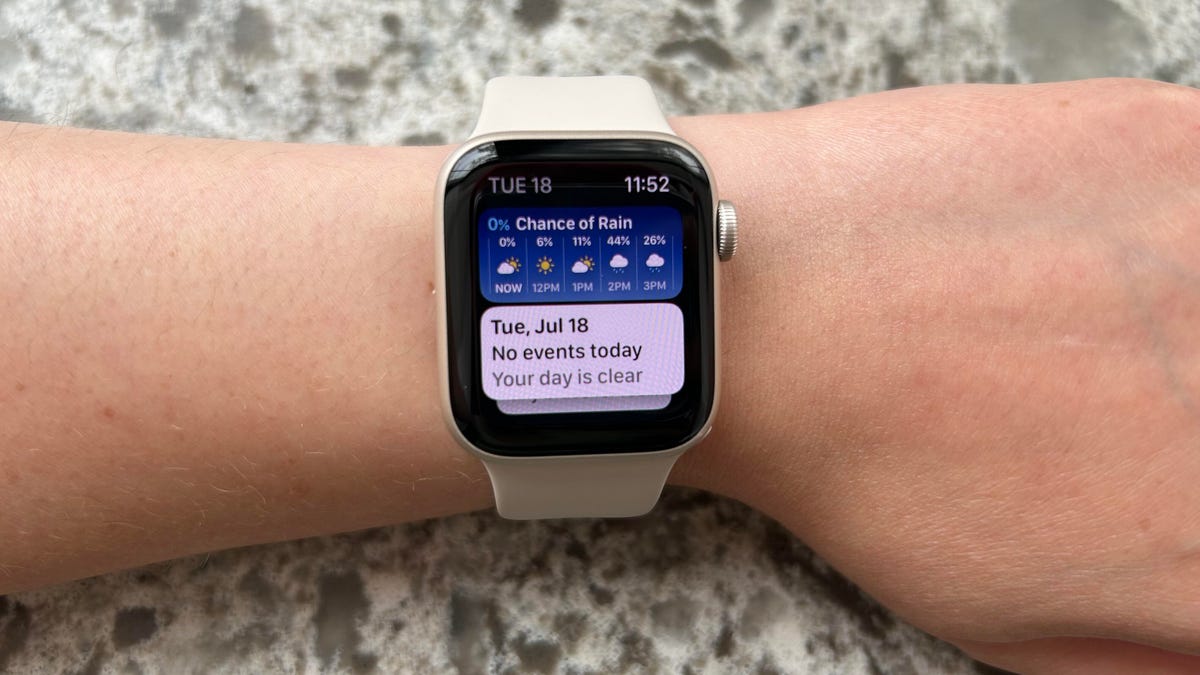 An Apple Watch on someone's wrist