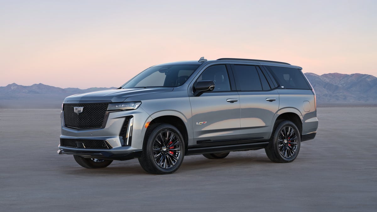 2023 Cadillac Escalade V front three-quarters