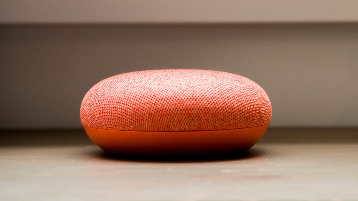 google nest mini in orange