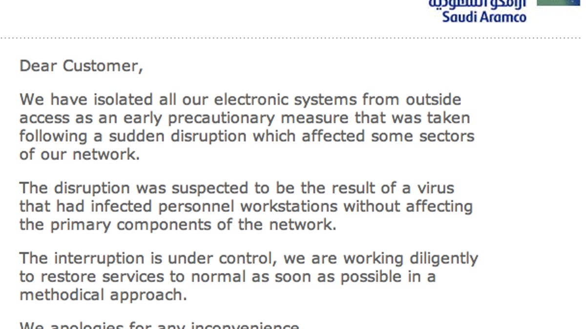 The company's main Web site remained down.