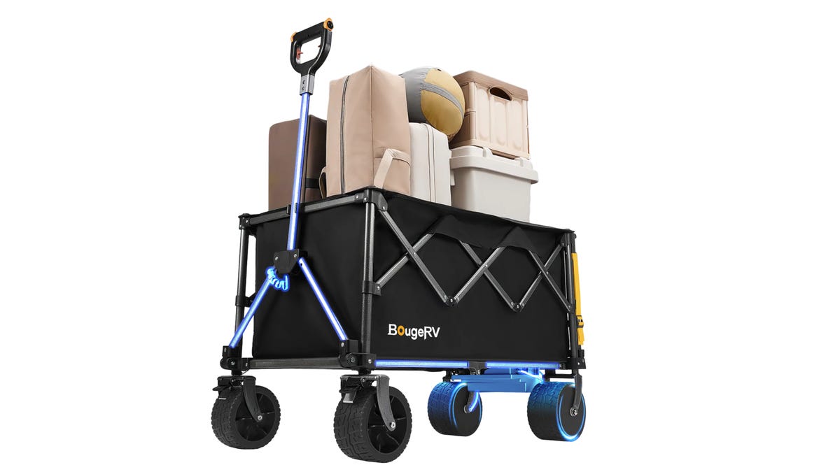 The electric, foldable wagon from BougeRV