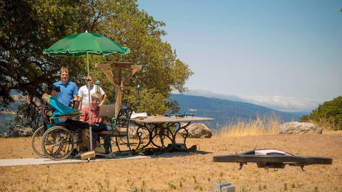 Henry Evans, a quadriplegic, can use a drone to explore. He controls it with an Oculus Rift virtual-reality headset. Developers included Fighting Walrus co-founder Bryan Galusha and Georgia Tech developer Will Hendry.