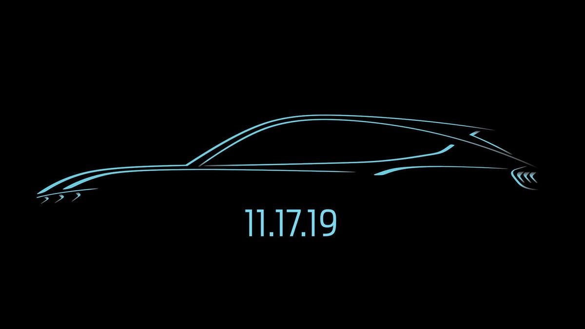 Ford Mustang-inspired electric SUV teaser