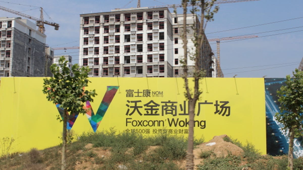 Construction near Foxconn's factory in Zhengzhou, China.