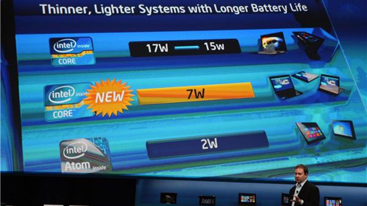 Intel announced its new low-power Ivy Bridge chips on Monday at CES.