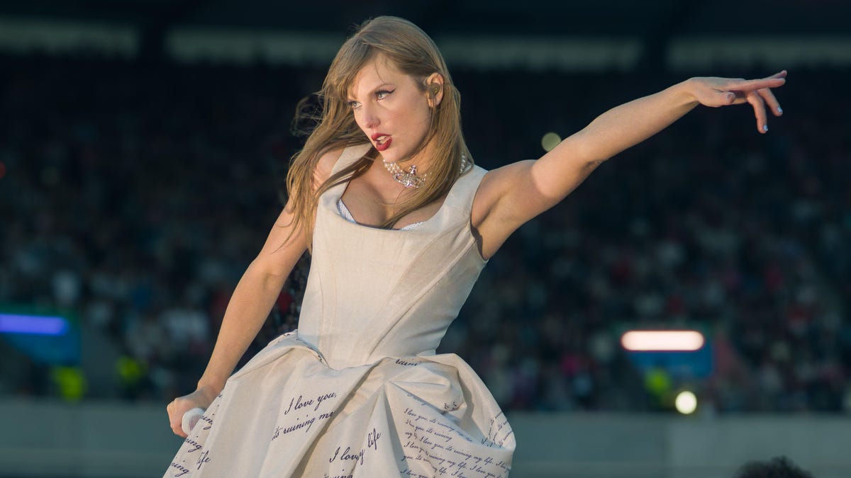 Taylor Swift at the Eras Tour.