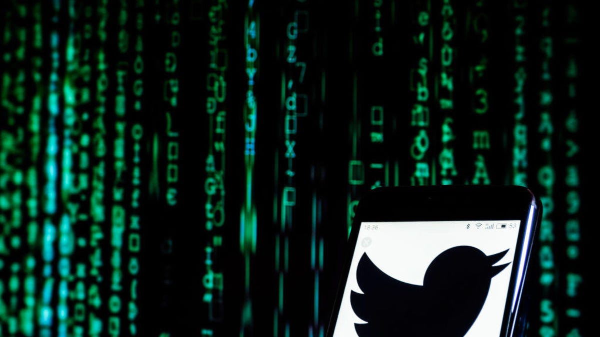 Twitter logo social networking website seen displayed on a