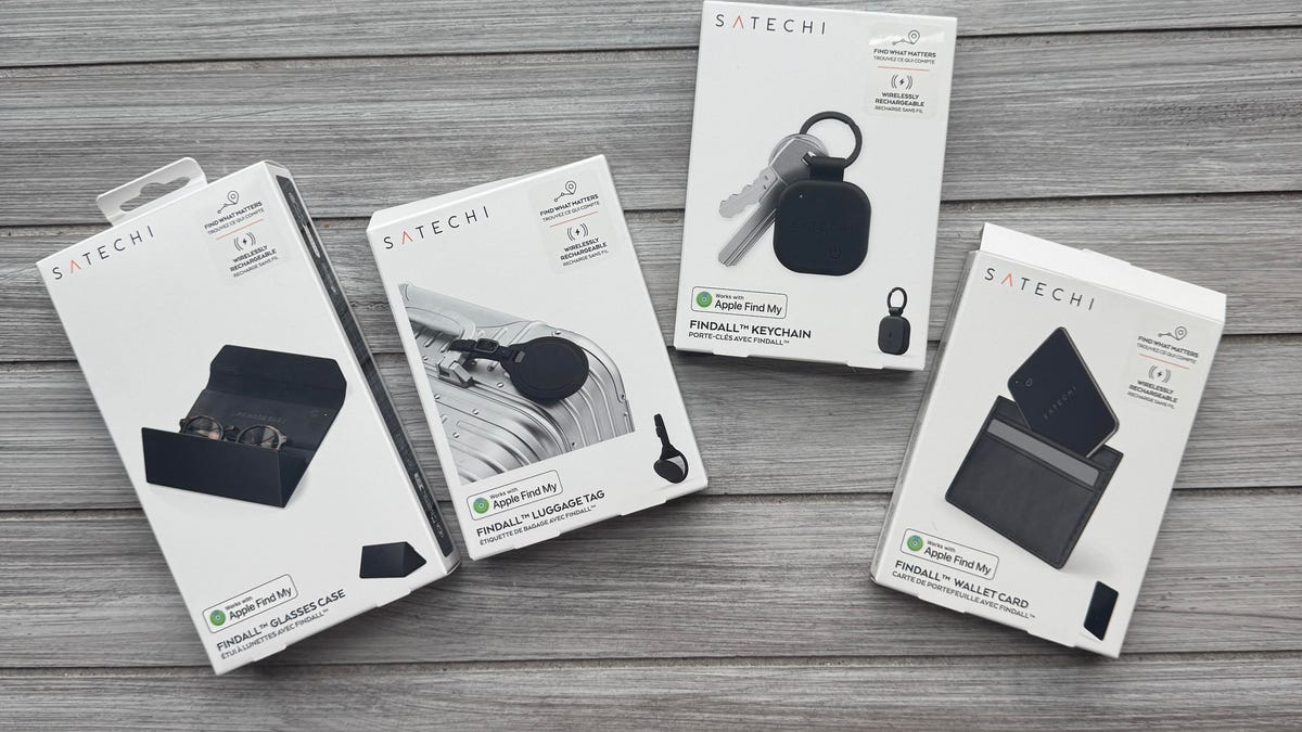 Satechi travel products on a gray background