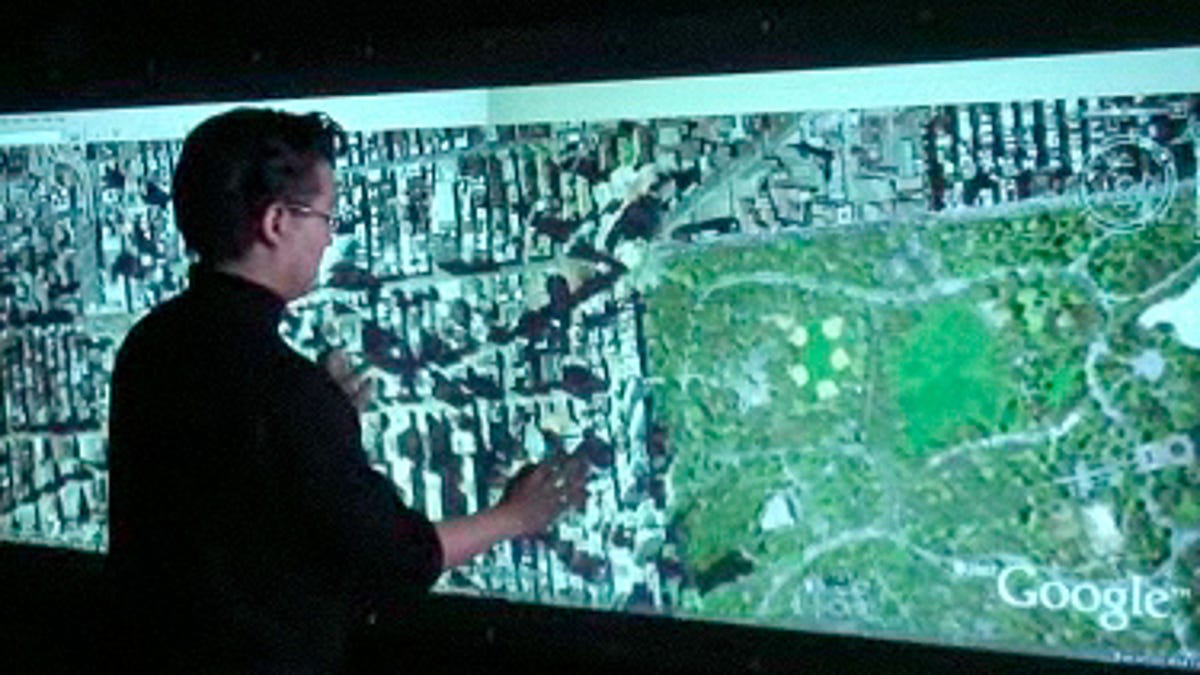 A Perceptive Pixel display in action.