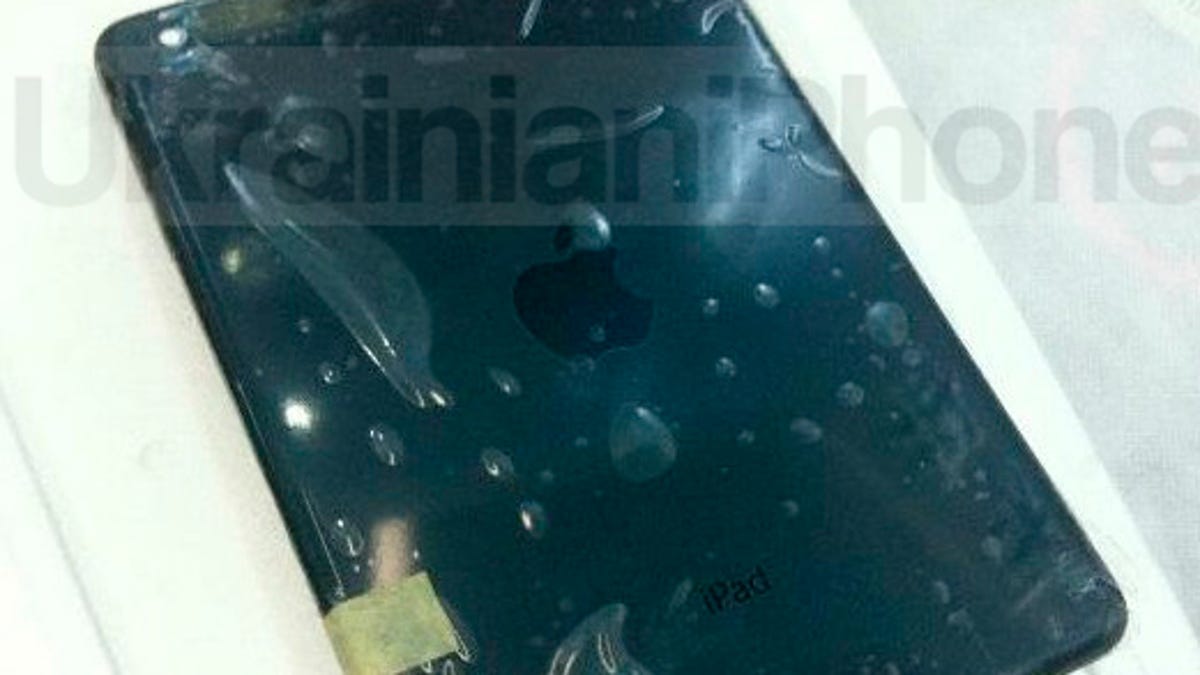 The purported rear casing of Apple's iPad mini.