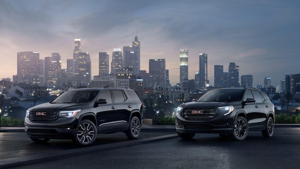 2019 GMC Acadia and Terrain Black Editions