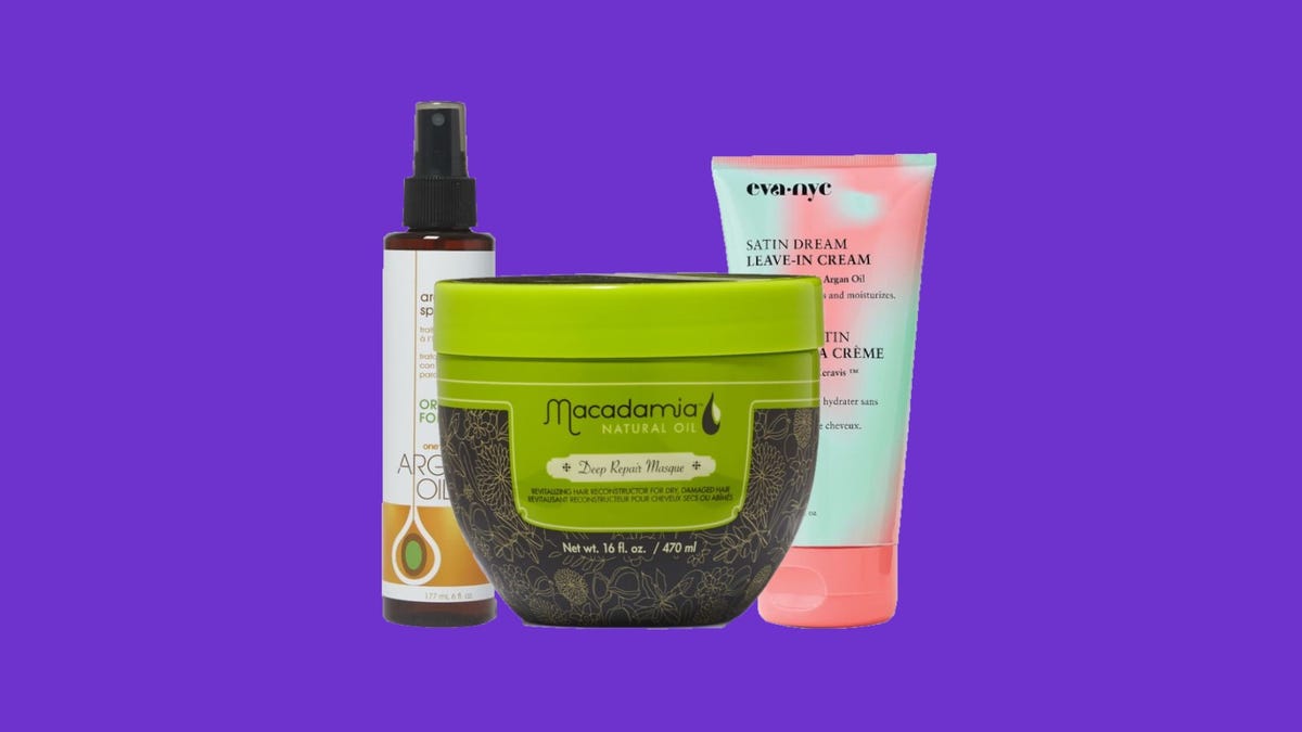 Sally Beauty products on a purple background