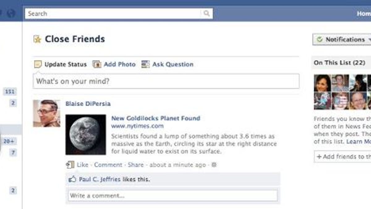 Facebook has offered up improvements to its friends lists.