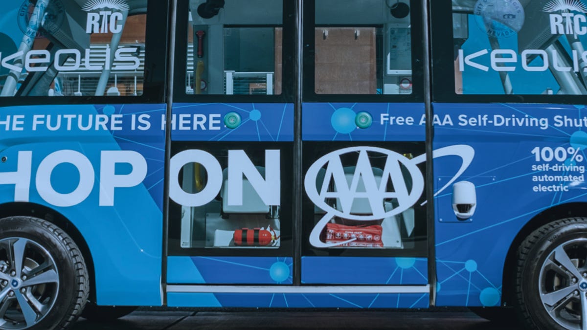 Vegas self-driving shuttle