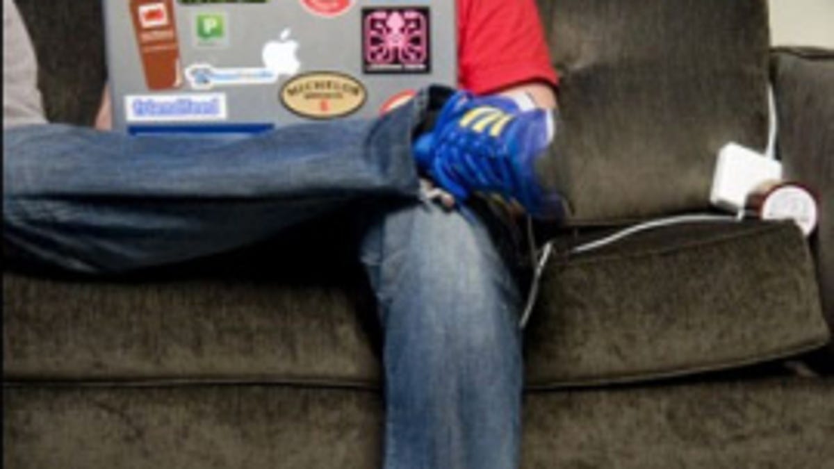 Kevin Rose on a laptop.