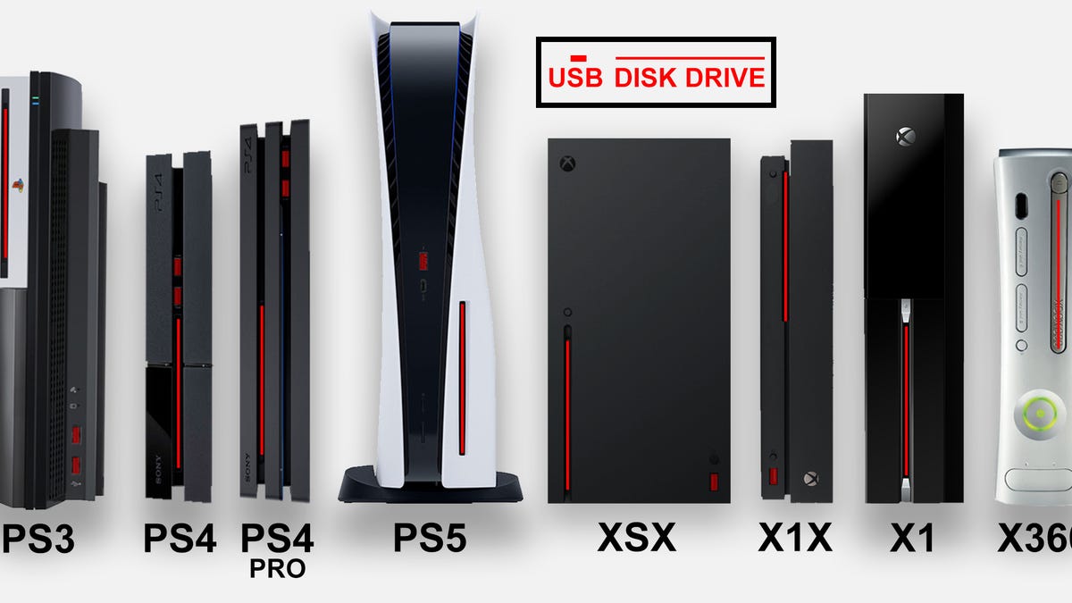 PS5 console size comparison