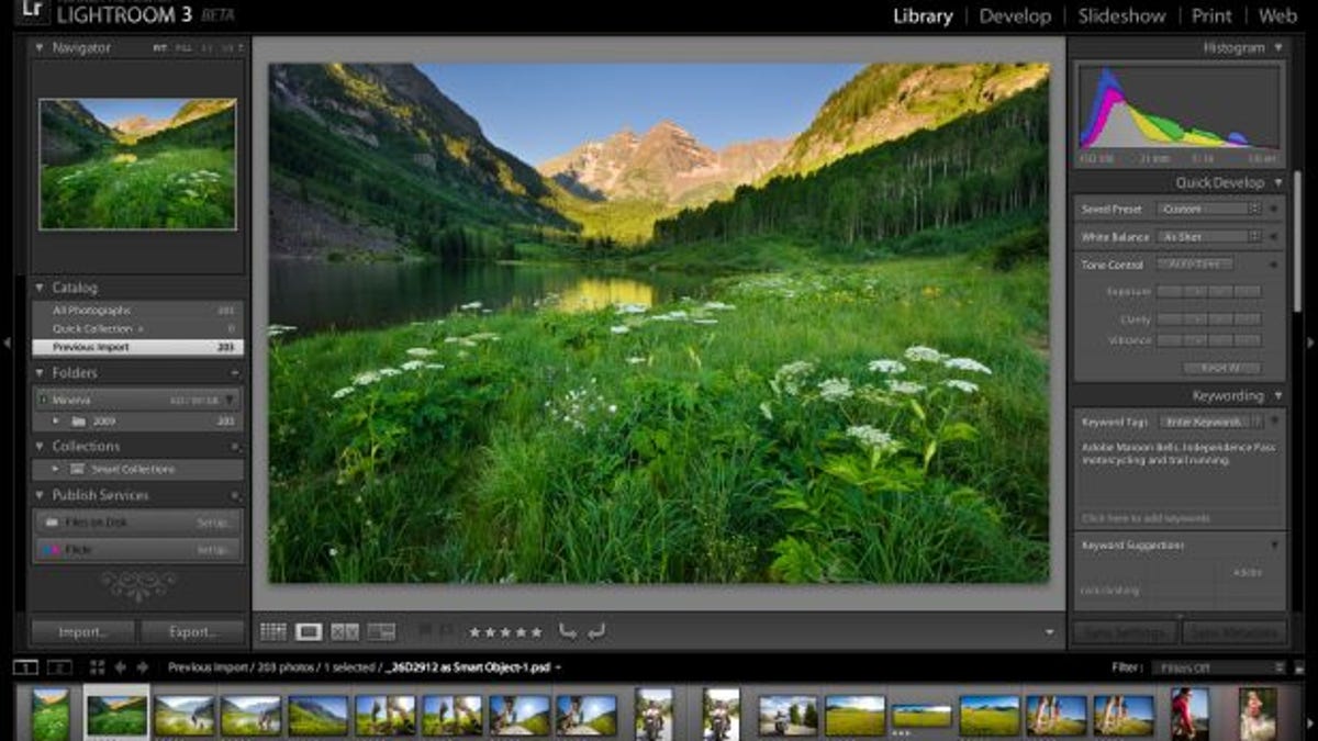 The Lightroom 3 beta will look familiar to current users, but there are changes under the hood. In addition, Lightroom catalogs can be synchronized with Flickr.