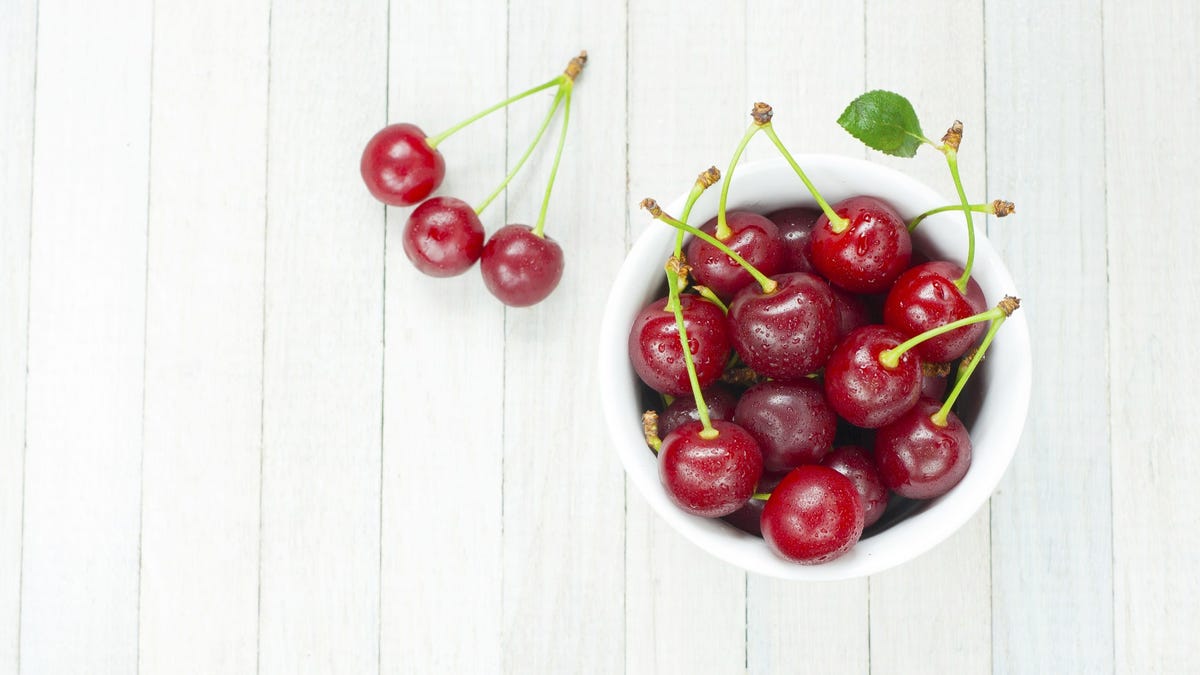 cherries in a bowl