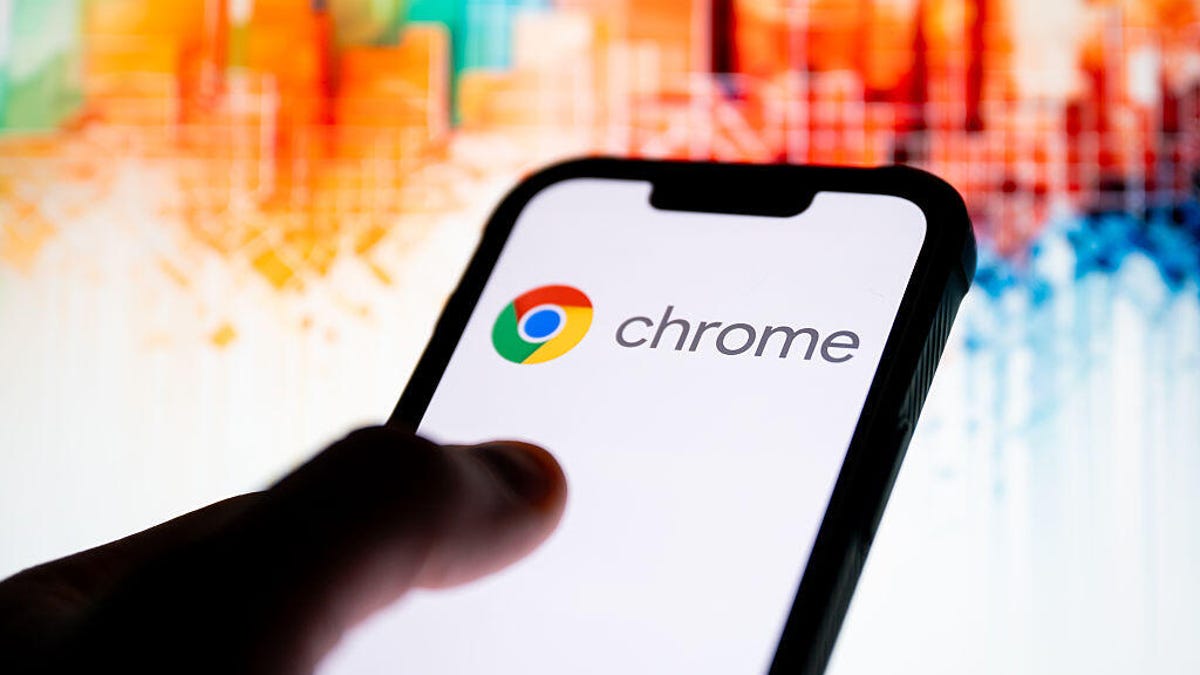 Google Chrome logo seen displayed on a smartphone.